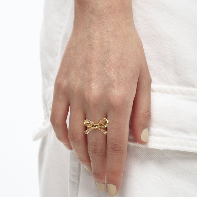 Ribbon Pave Ring