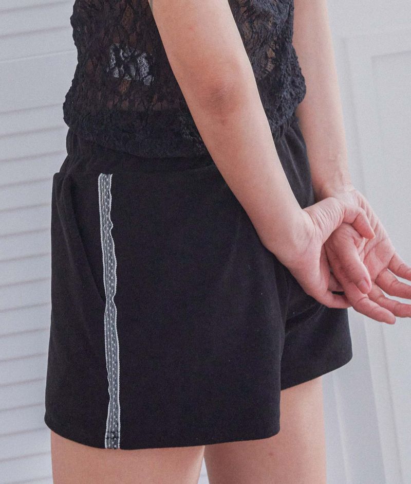 lace luv pants_BLACK