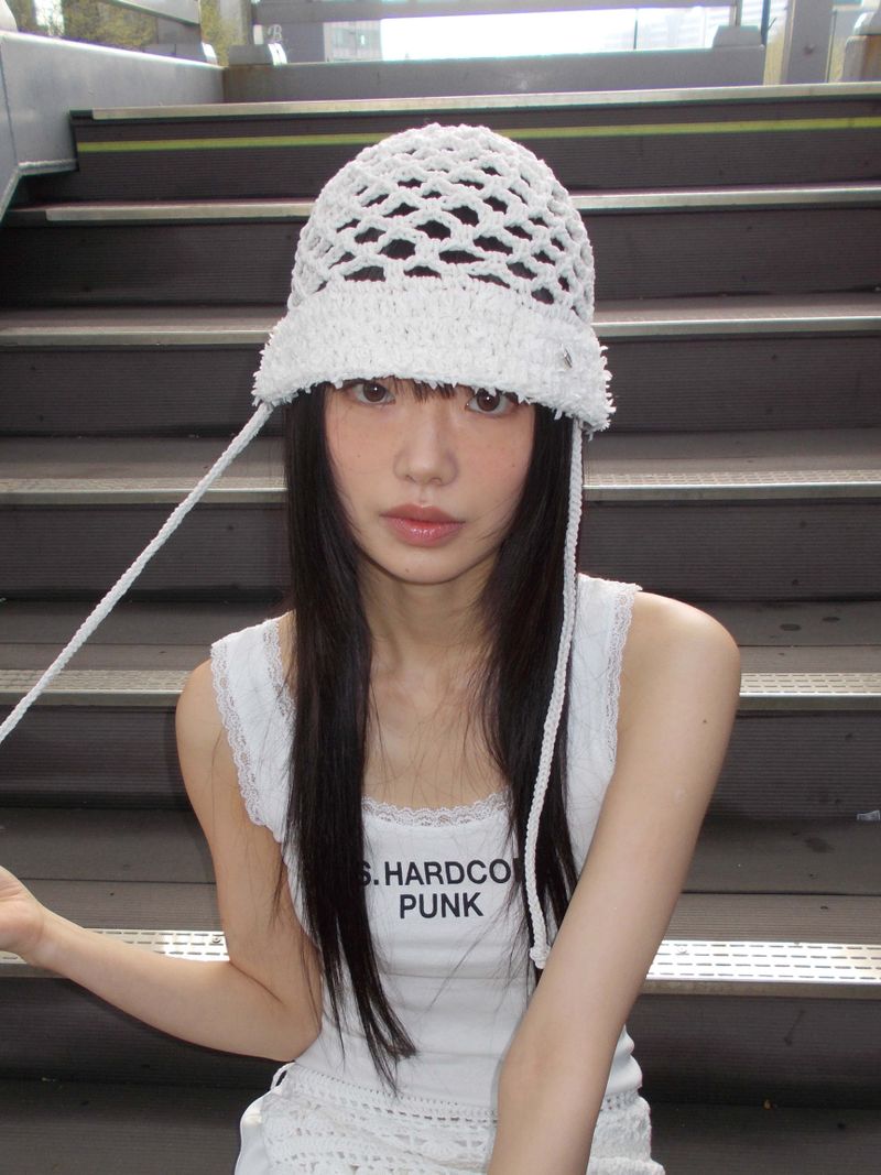 SSESEB（セセブ）の「ネットストリングバケットハット - Ivory（帽子）」