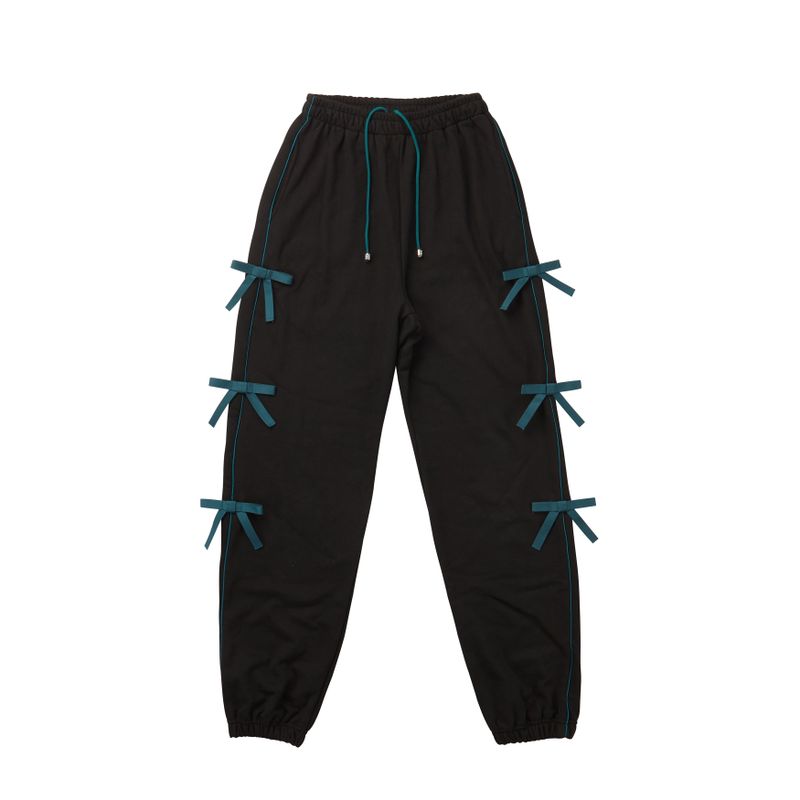 Ribbon Jogger Pants(blue-Green)