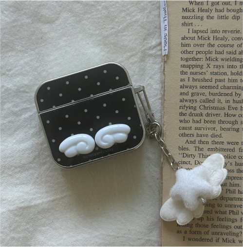 Key Charms SET✨ 3D Angel Wing Dot Airpods Case