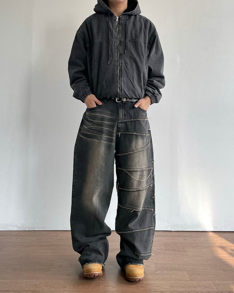 Denim Hooded Jumper