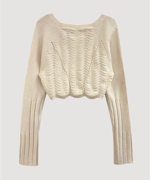 KNIT BOLERO CARDIGAN