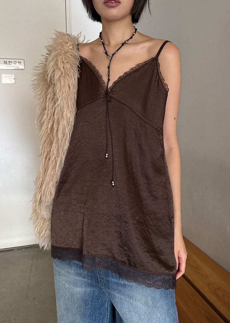 LACE SLIP SLEEVELESS TOP