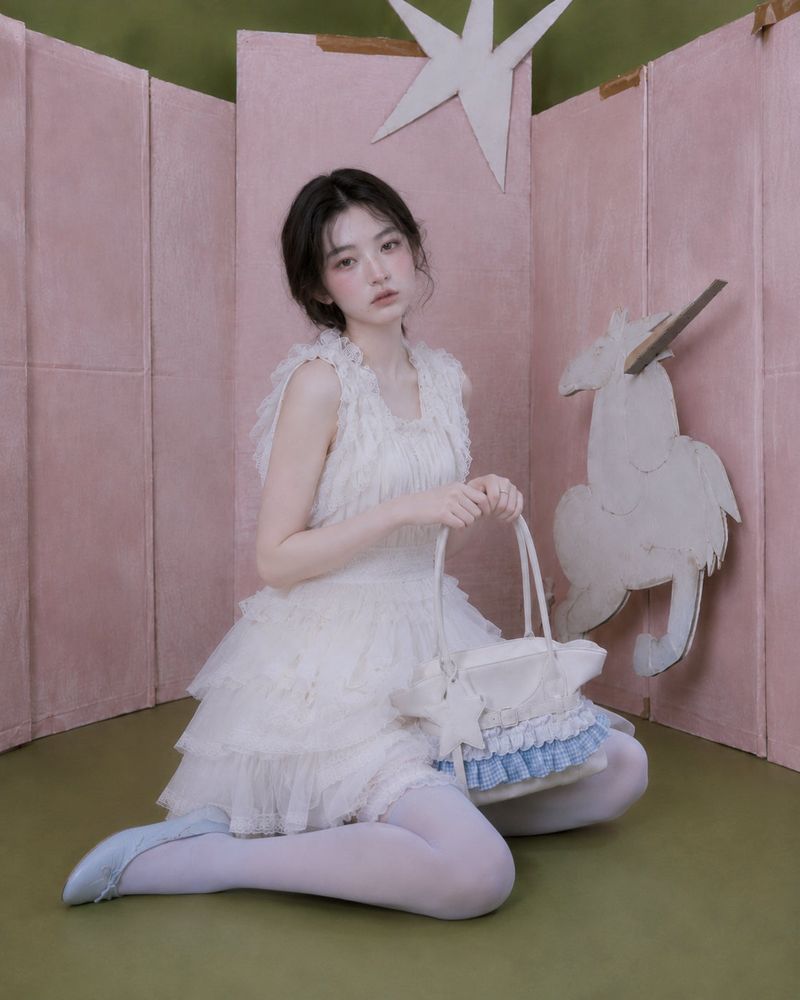 STAR FRILL BAG (3COLOR)