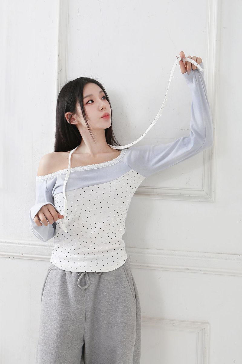 Lace Mini Star T-shirt_white