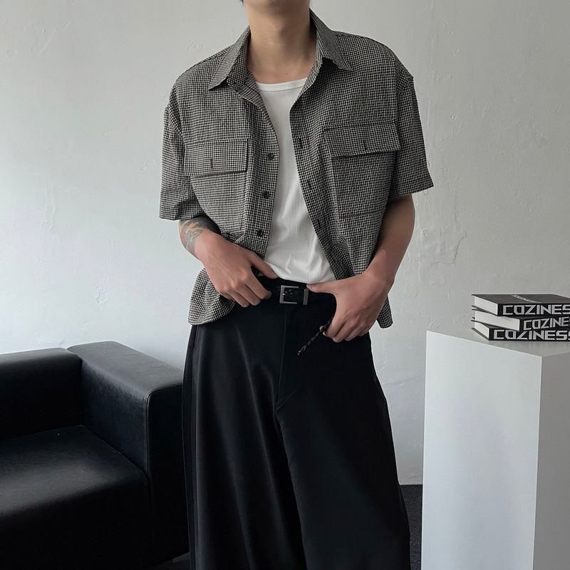 COZINESS（コジネス）の「SK Double Cropped Checkered Shirt (3 colors)（Tops）」