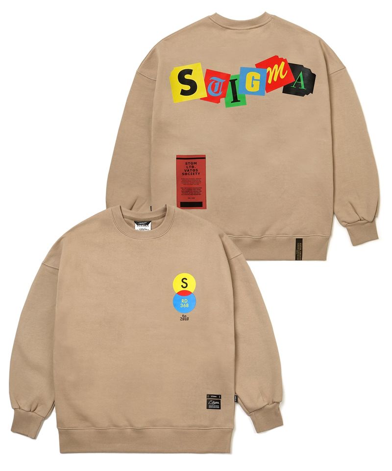 STIGMA(スティグマ)の「22 TYPO OVERSIZED HEAVY SWEAT CREWNECK BEIGE(Tops)」