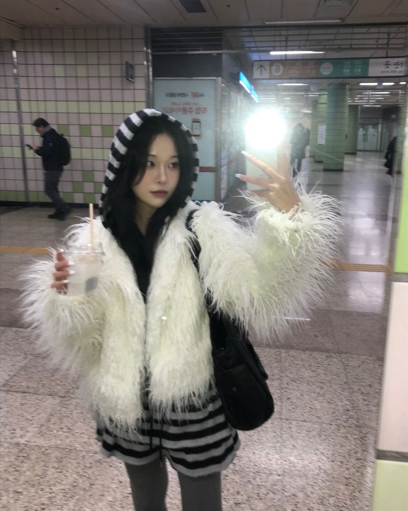 ストライプスカートパンツ