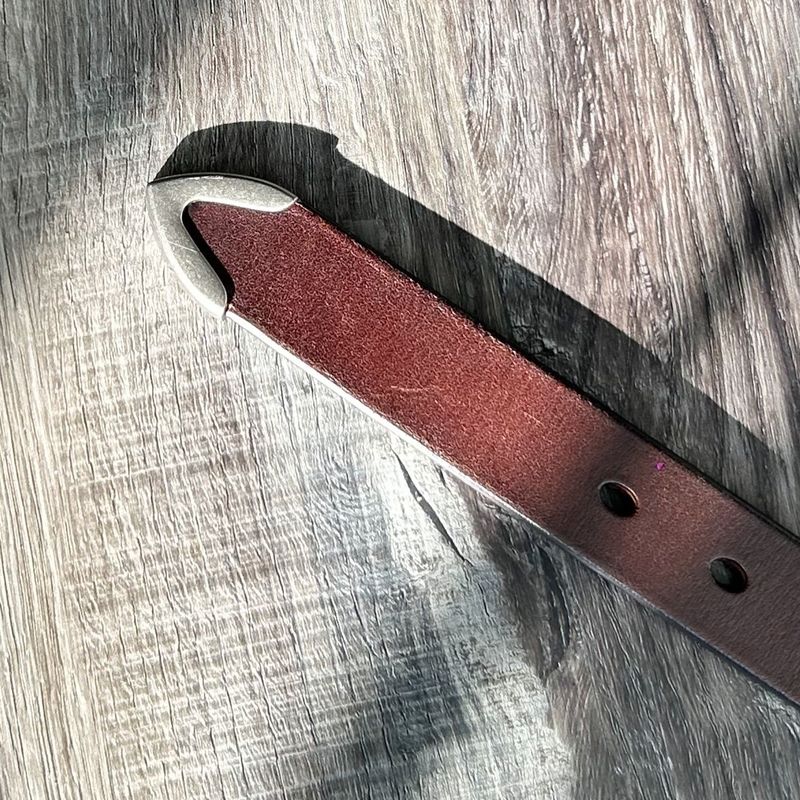 Terracotta Brown Leather Belt