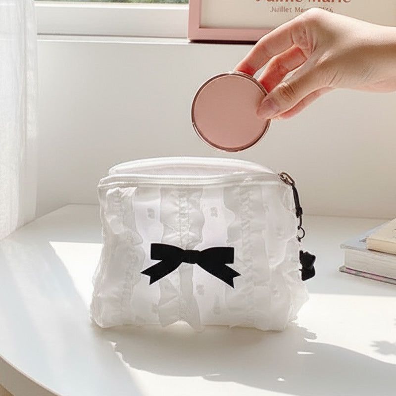1+2 Lace Ribbon Mini Coin Pouch