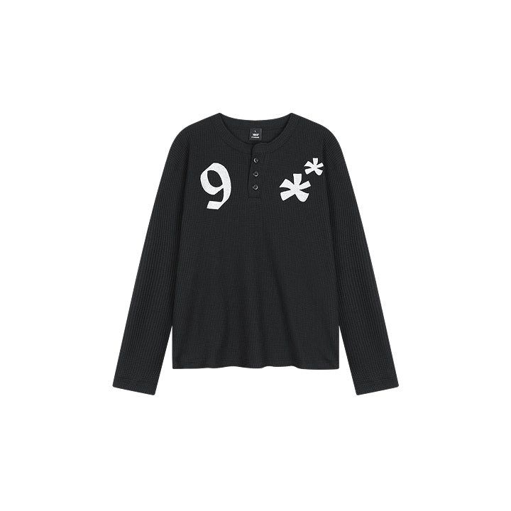 1989STANDARD（1989スタンダード）の「PATCH WAFFLE HENLEY NECK Long sleeves(JTOWHL-0001)（Tops）」