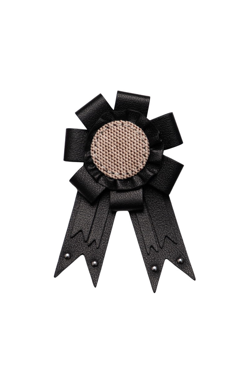 Rosette Leather Charm