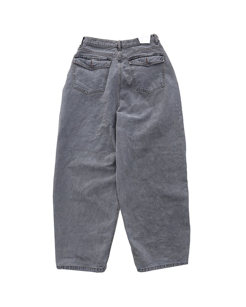 Mauve Back Pocket Wide Denim