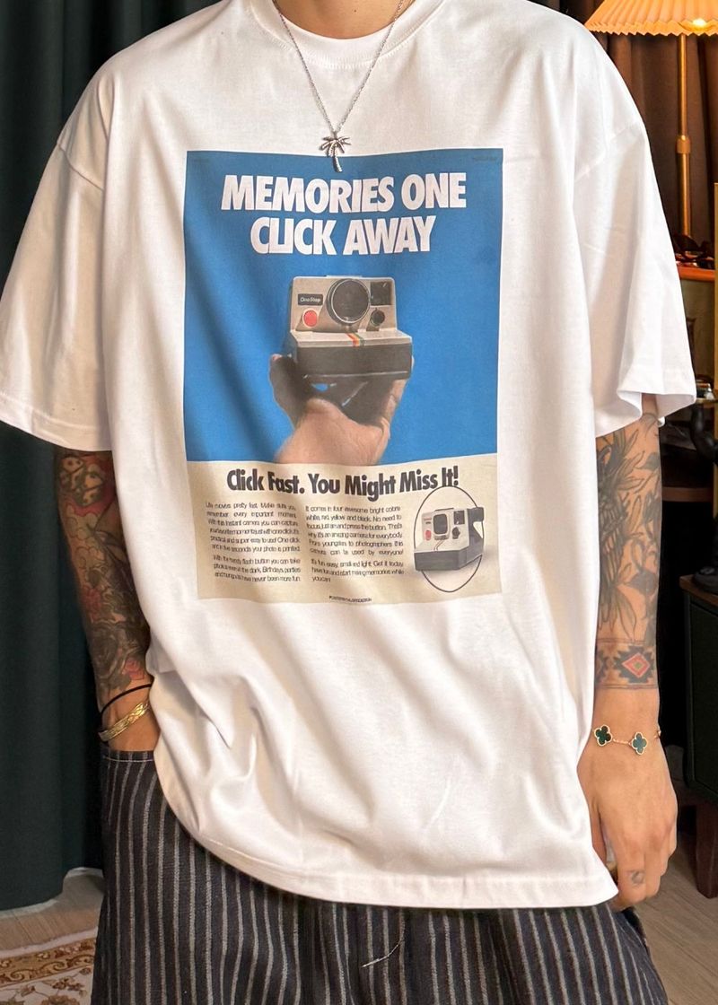 Camera Digital Printed Short Sleeve 3COLOR
