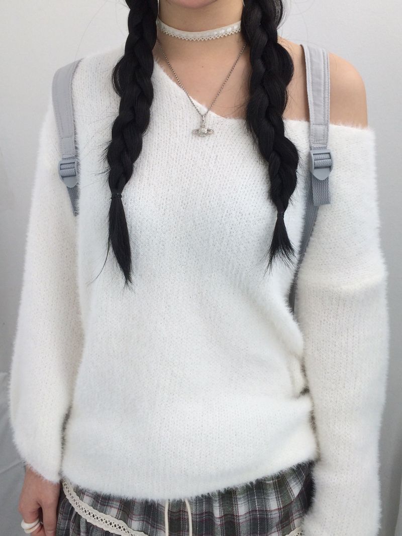 Hazel latte checkered skirt