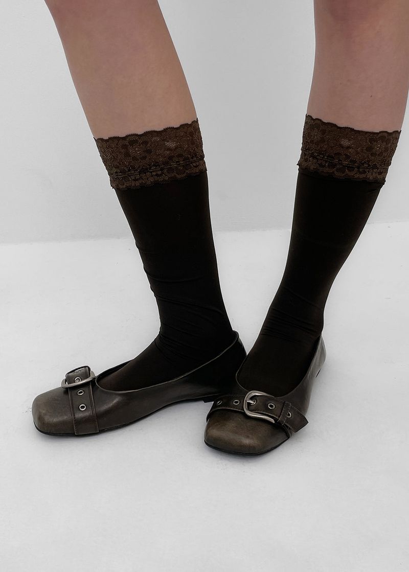 BLACKUP（ブラックアップ）の「[MADE] モゲラーウォッシュドレザーフラットシューズ（シューズ）」