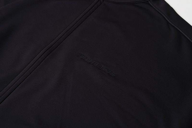 PIPING TRACK JACKET - BLACK