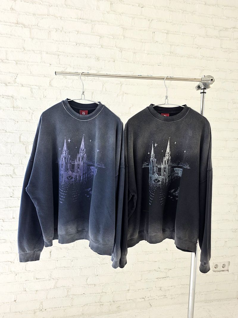 VENTIQUE Castle sweatshirt 2color