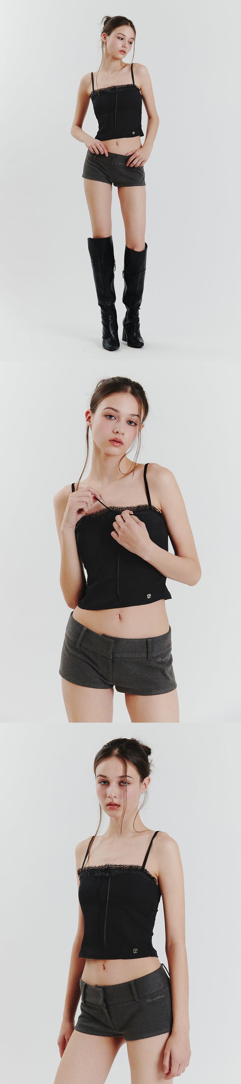 AMBER MICRO SHORTS charcoal