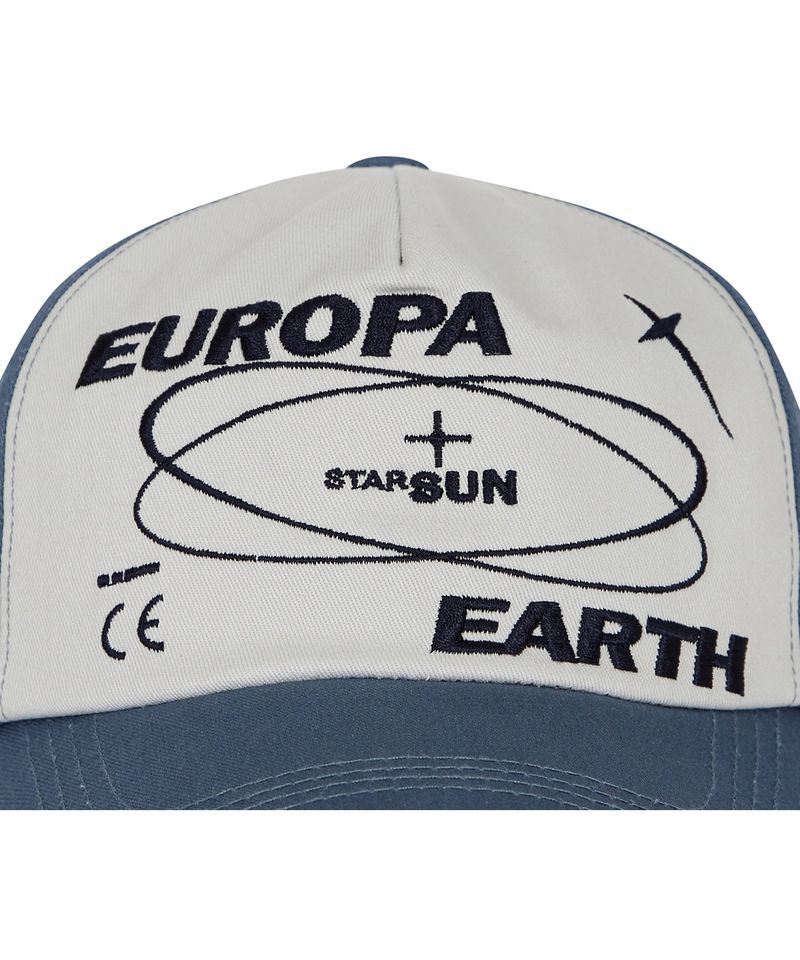 Europa 5 Panel Cap Blue