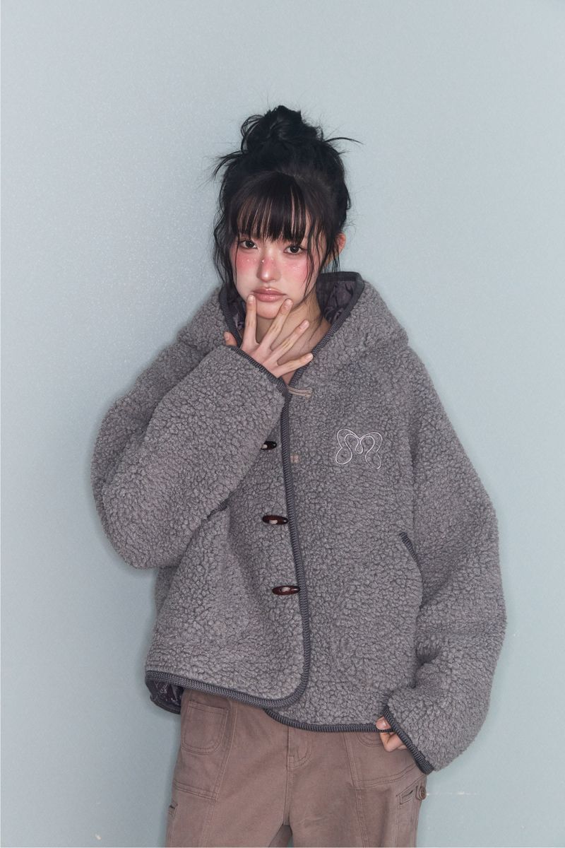 DUFFLE HOOD SHORT JK CHARCOAL