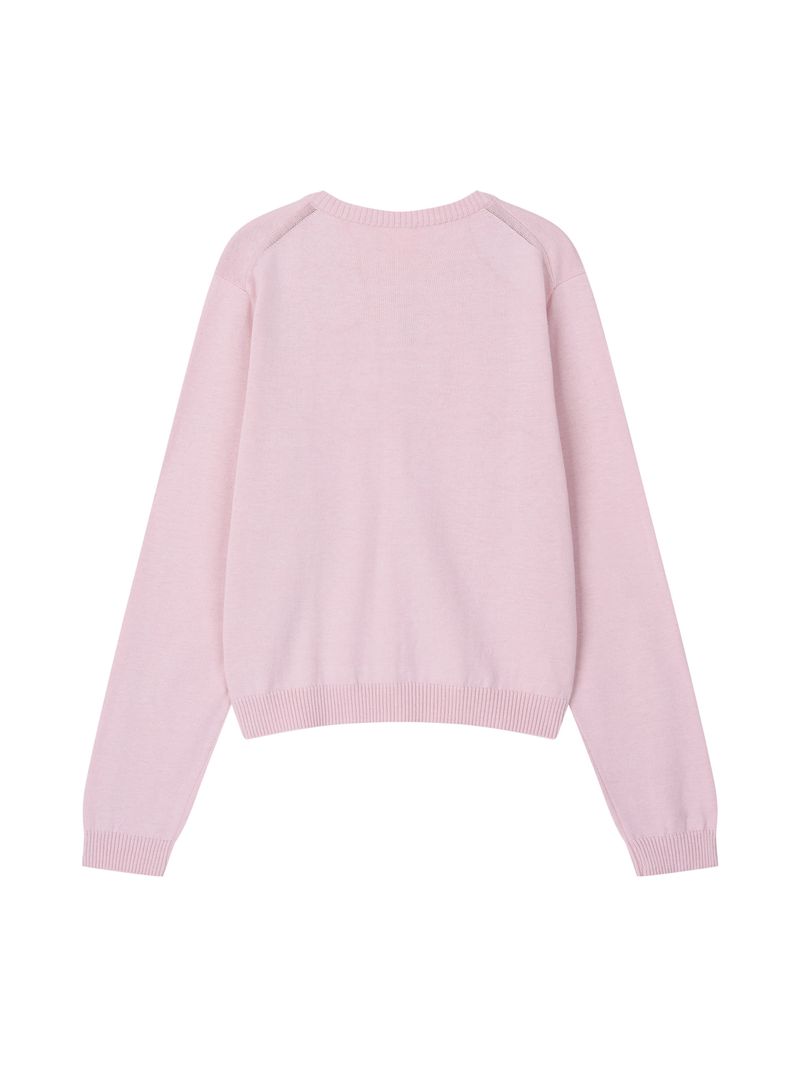 KIRI SKULL KNIT CARDIGAN (PINK)
