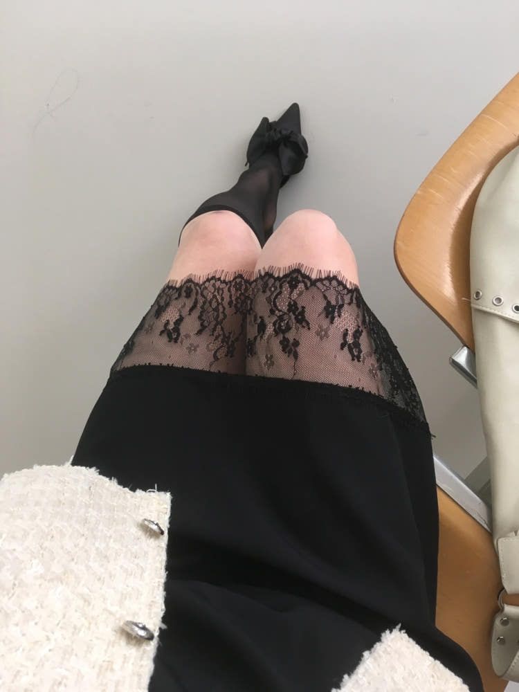 Lace slip dress