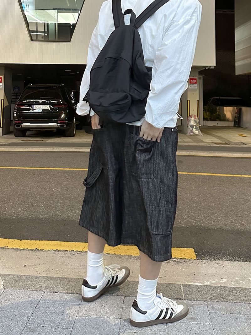 [Linen] Carpender Banding Bermuda Pants