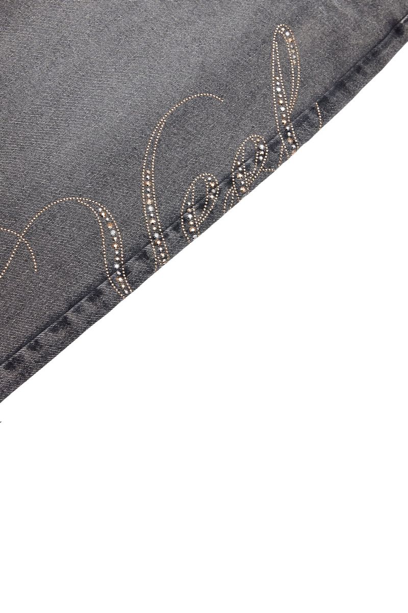 YEEL SIDE CUBIC DENIM PANTS GREY