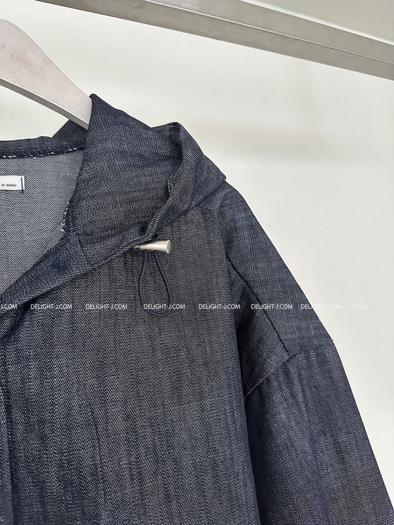 Cropped Hooded Shirt Jacket