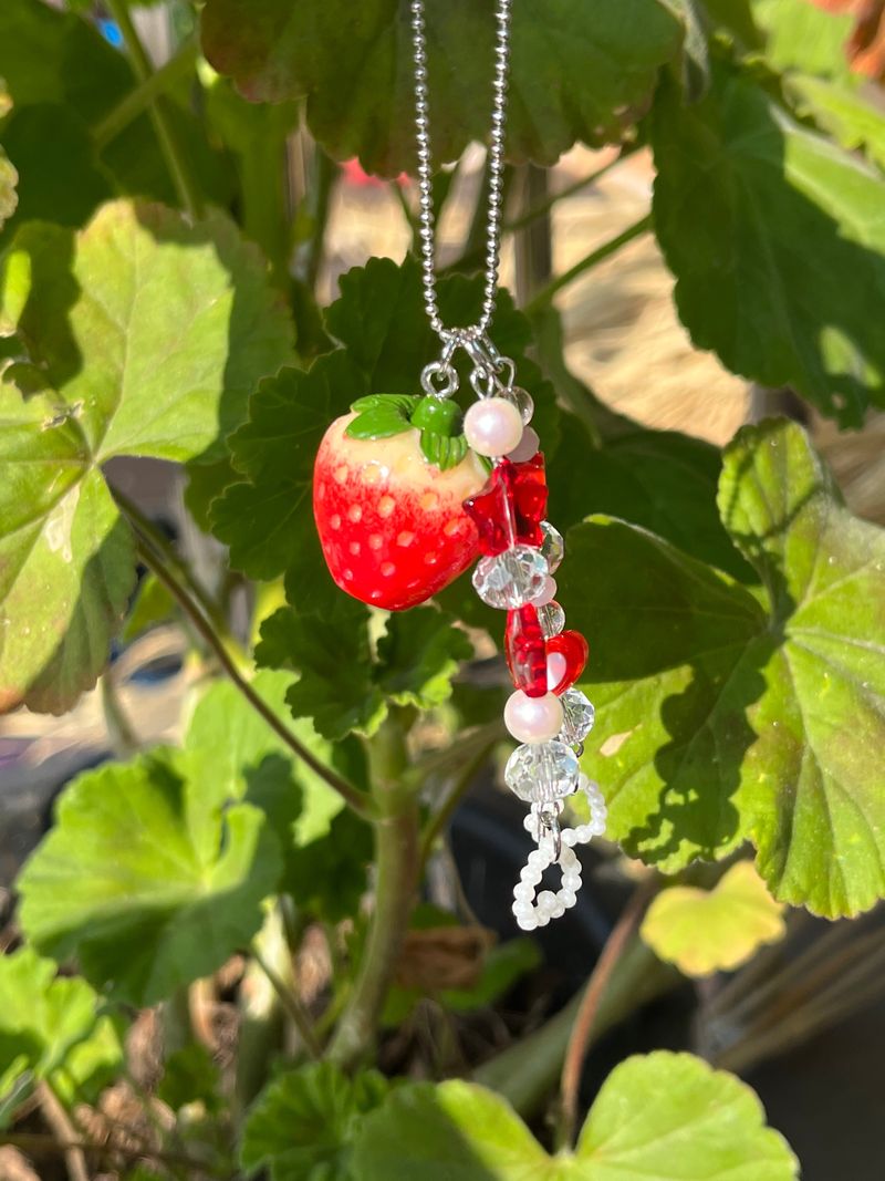 MADE strawberry red Keyring
