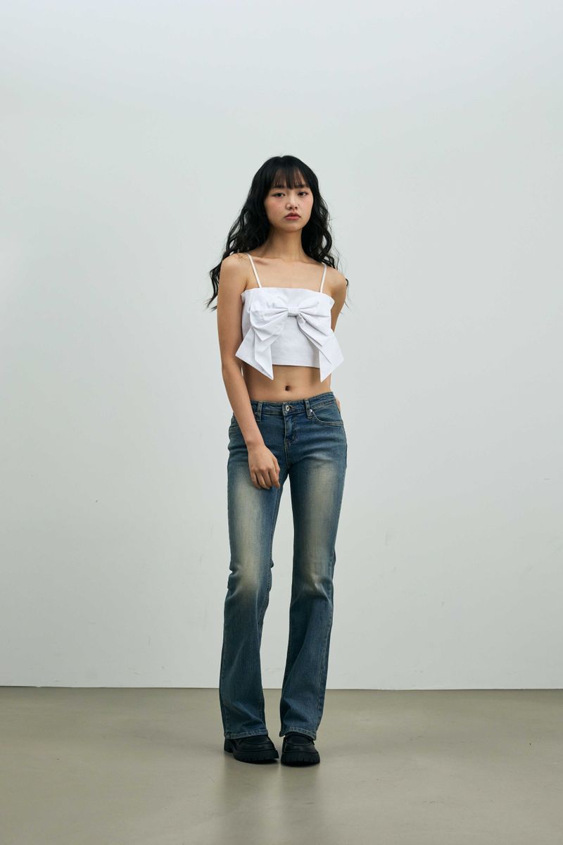 ARI RIBBON BUSTIER / WHITE