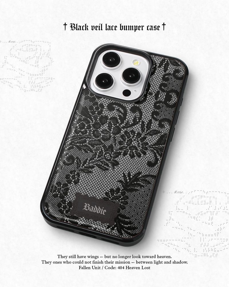 Black Veil Lace Bumper Case