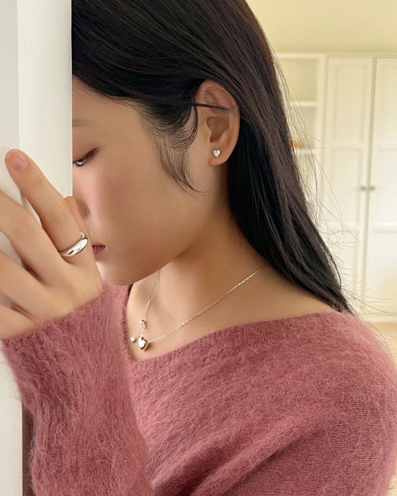 Bijou cubic earring (silver)