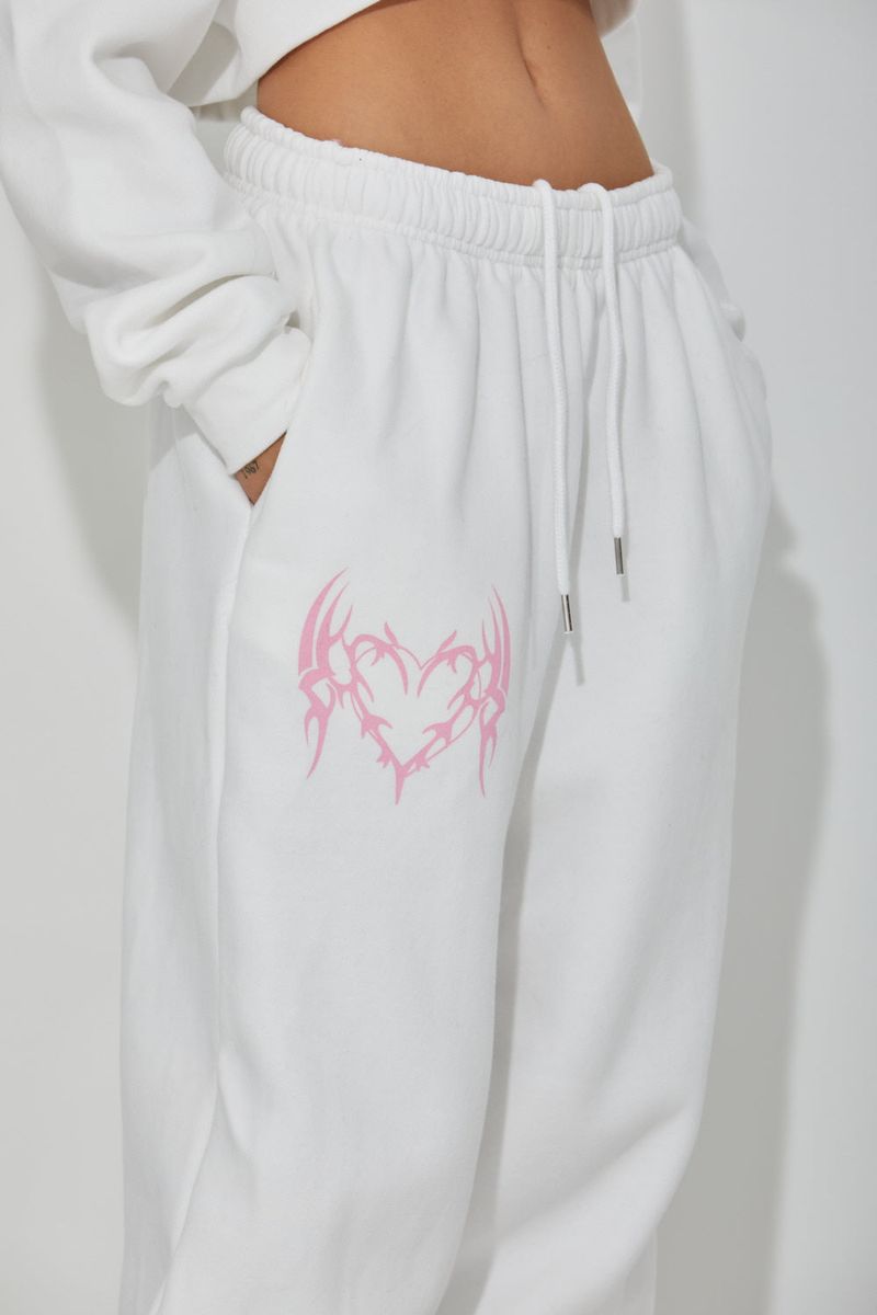 FLEECE HEART PANTS