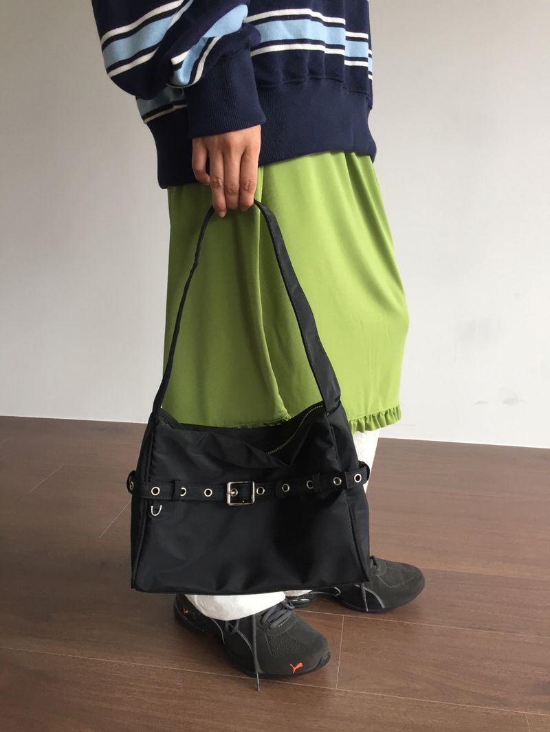 Wheel Buckle Up Shoulder Bag  (4color)