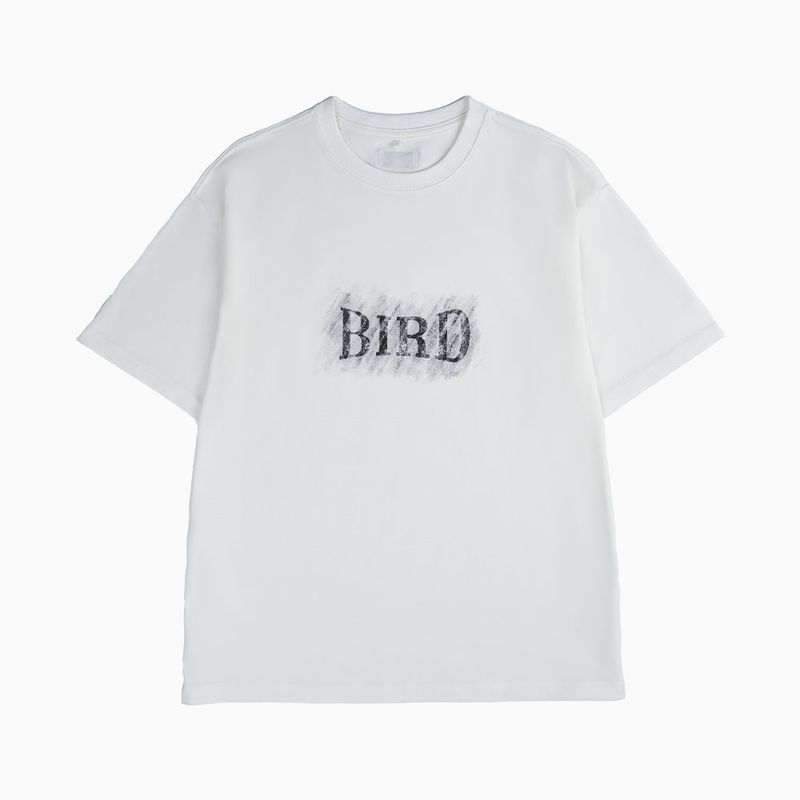B BIRD（ビーバード）の「バードクロキスTシャツ (ホワイト)（トップス）」