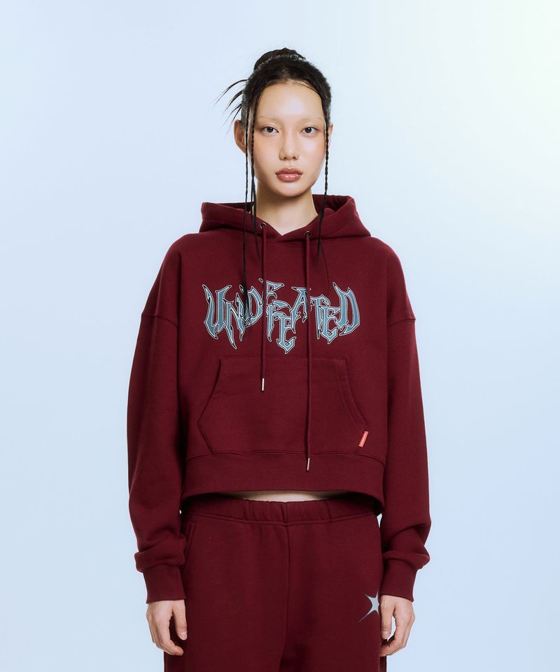 ARCHIVE BOLD（アーカイブボールド）の「UNDEFEATED CROP HOOD (BURGUNDY)（Tops）」