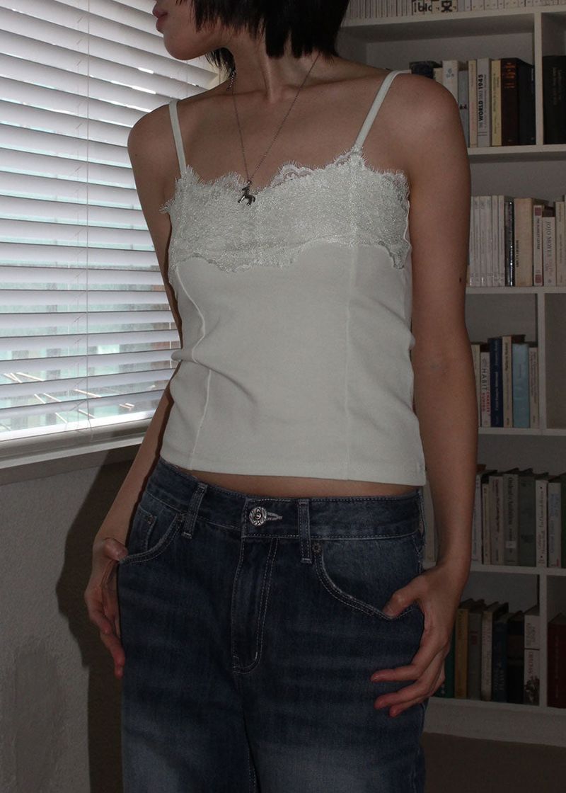 LACE LINE SLEEVELESS (4color)