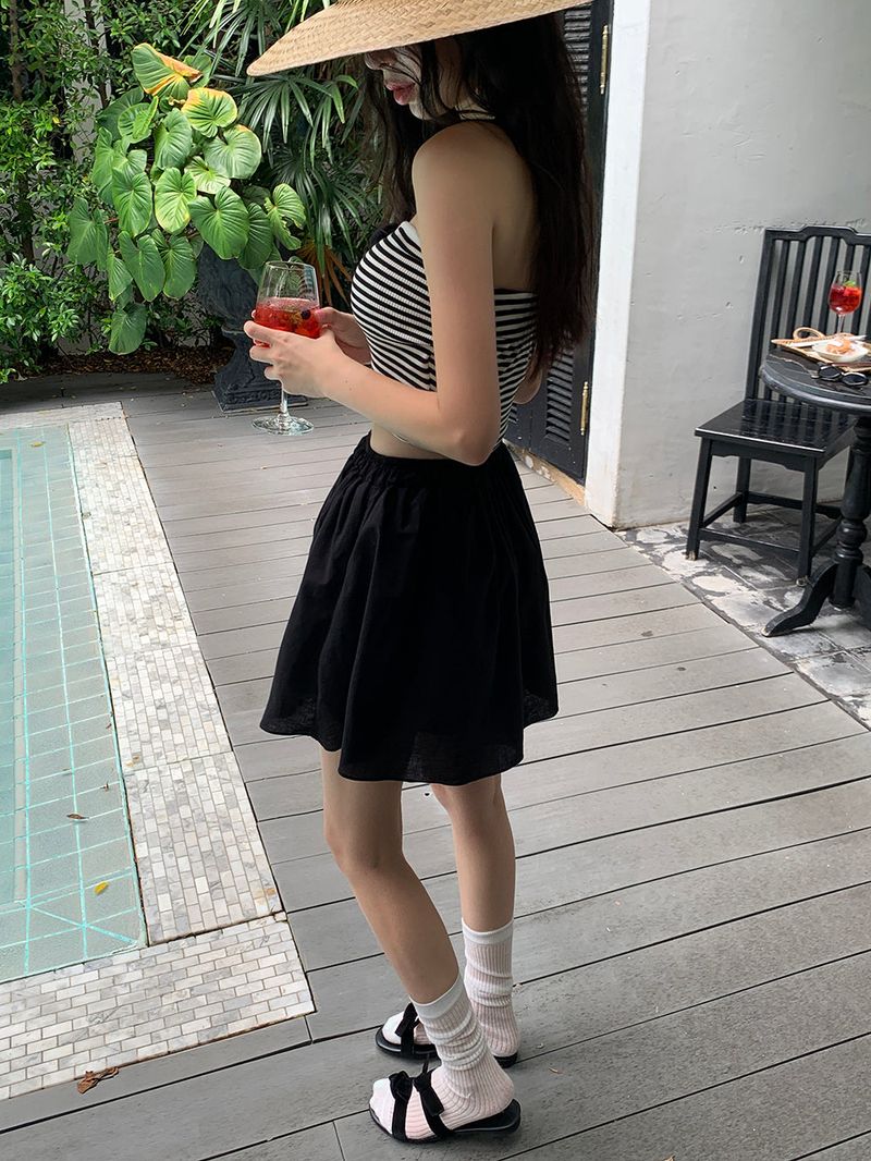 [MADE] SAYLIN PINTUCK MINI SKIRT