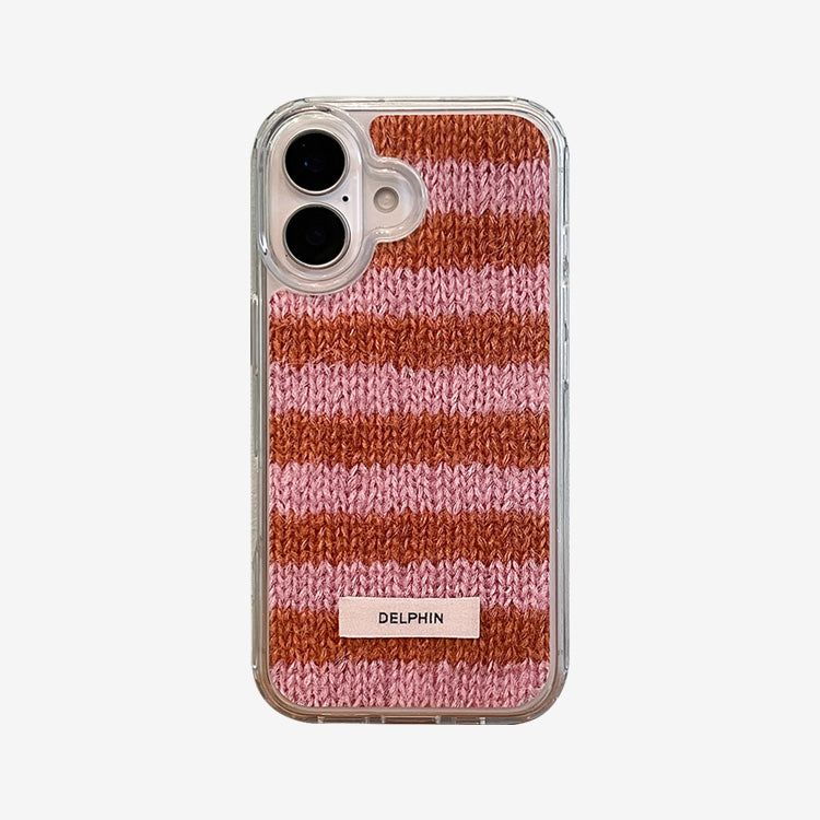 DELPHIN(デルフィン)の「ALPACA STRIPE HARD JELL CASE_ PINK(Smartphone Accessories)」