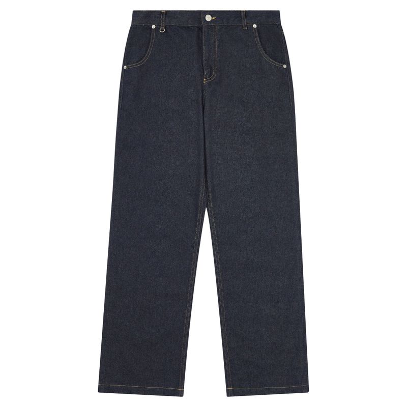 1/2 ROUX BASE UNIFORM LIGHT DENIM PANTS (BLUE)