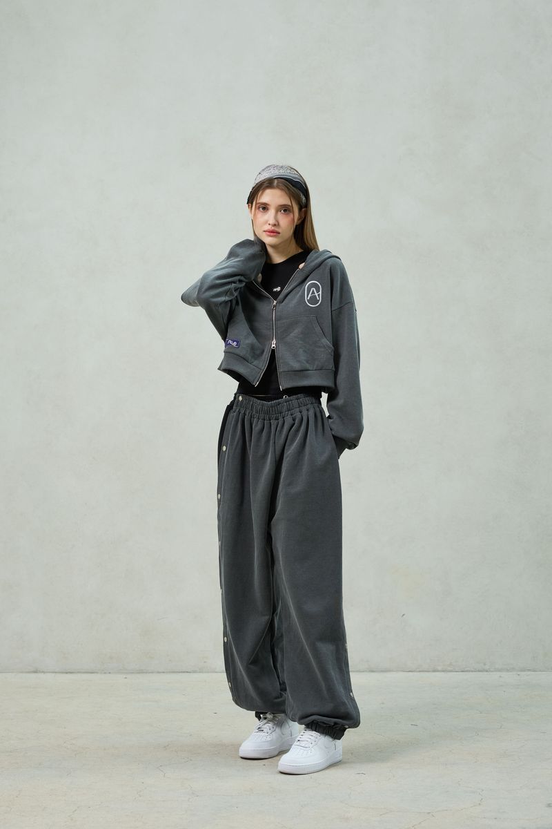 PITA HOOD ZIP-UP / CHARCOAL