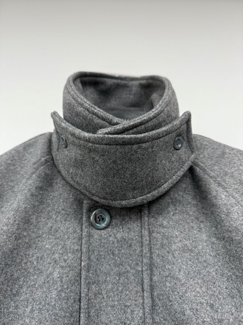 Aki Wool Collar Warmer Winter Blouson (2 Colors)