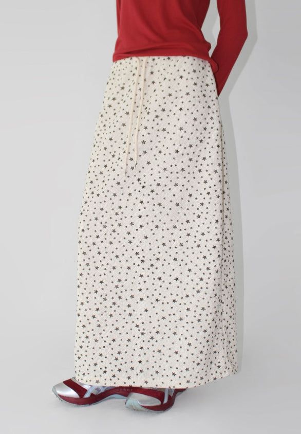 STAR BACK SLIT SKIRT