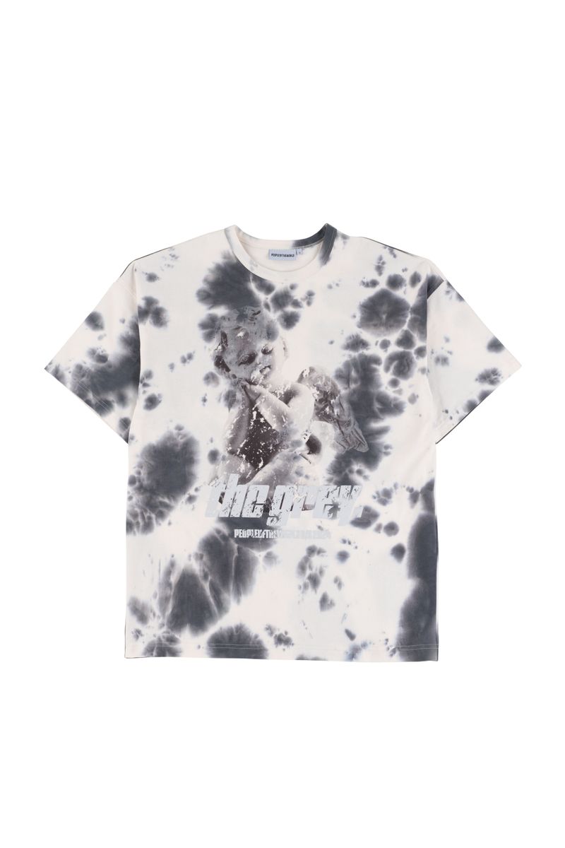 Plaster Tie Diover Fit T-Shirt (GRAY)