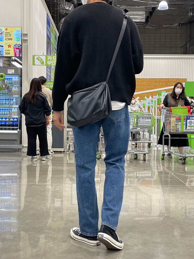 LMN Bow Semi-Wide Denim Pants (4 colors)