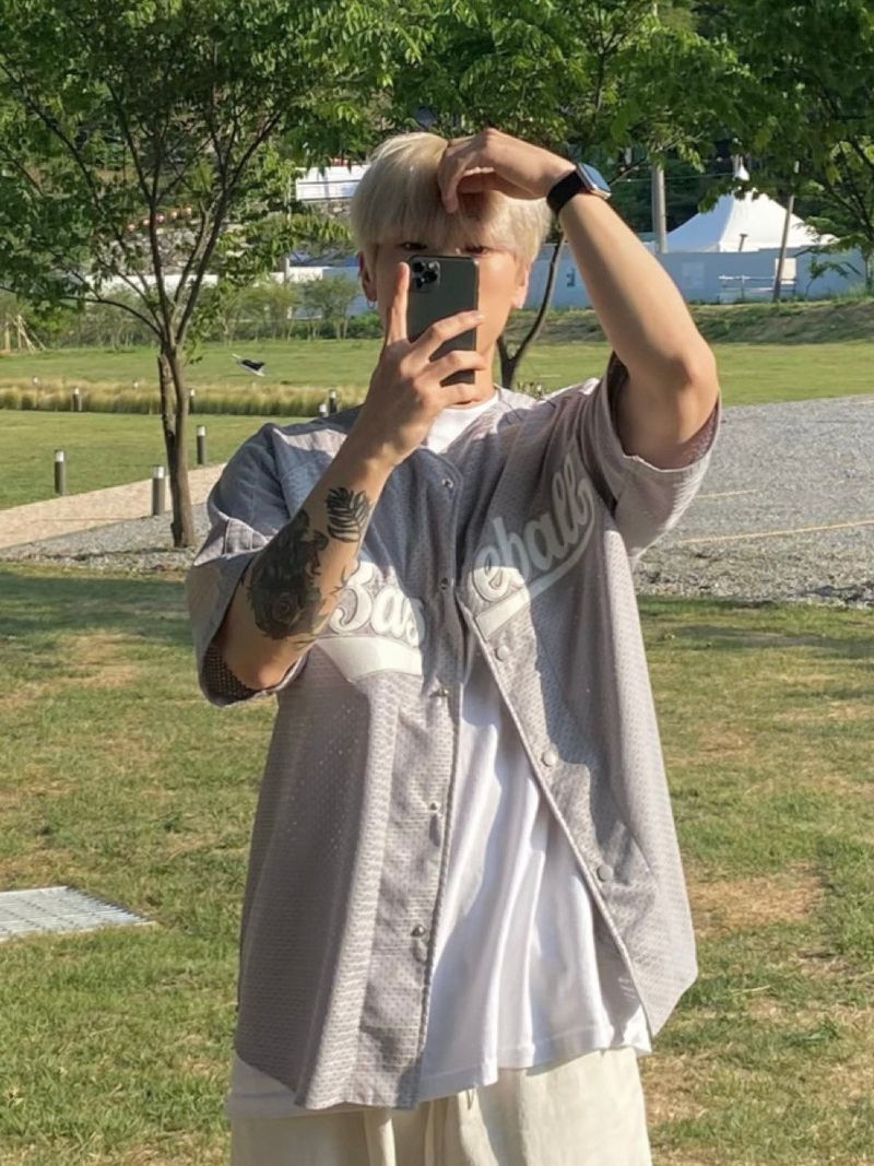 base ball Mesh short sleeves 3C