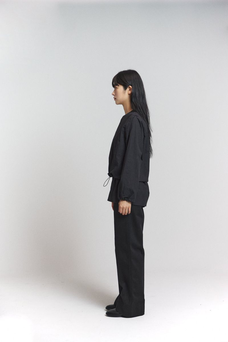 Basic cotton pants / Black